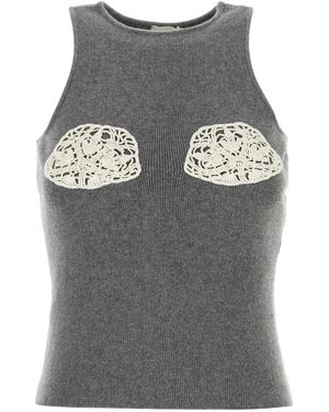 Magda Butrym Sleeveless Tops - Grey