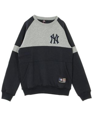 Majestic Filatures Hoodies & Sweatvesten ,Veelkleurig Crew Sweatshirt Mlb Logo - Zwart