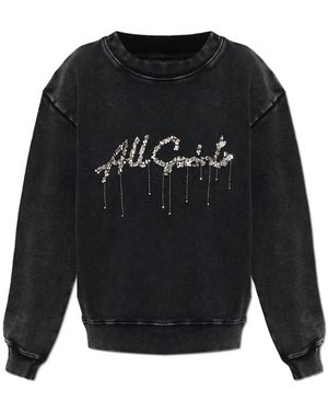 AllSaints Chains Pippa Embellished Sweatshirt - Zwart