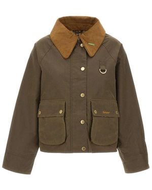 Barbour Modern Spey Wachsjacke - Grün