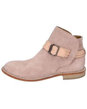 Moma Lace-Up Boots - Brown