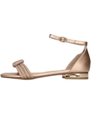 Exe' Flat Sandals - Metálico