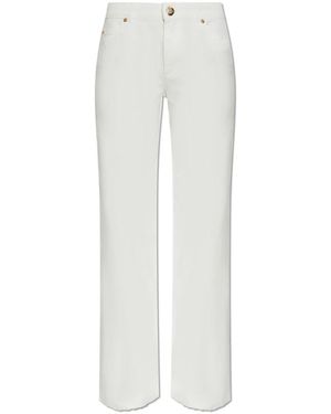 Balmain Jeans ,Wit ,Denim Straight-Leg Jeans