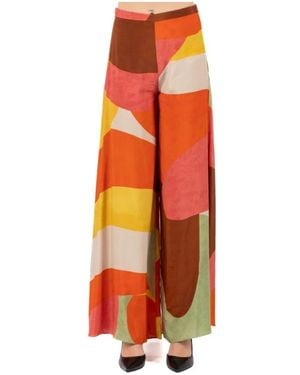 Hanita Wide Trousers - Orange