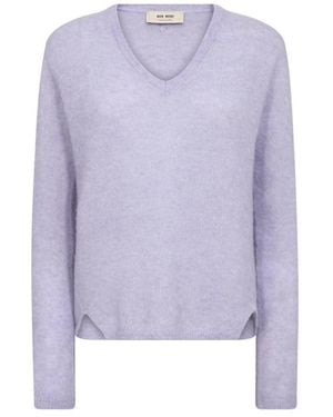 Mos Mosh V-Neck Knitwear - Morado