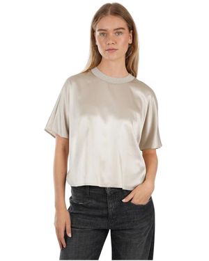 Peserico Silk Top - Grau