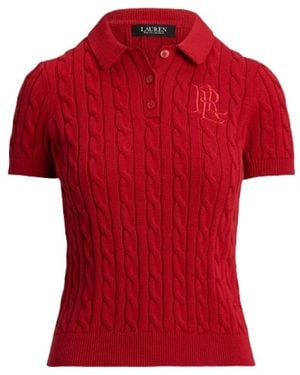 Ralph Lauren V-Neck Knitwear - Rouge