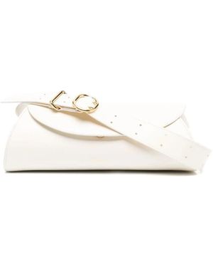 Jil Sander Borsa classica pelle nera - Bianco