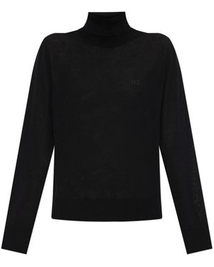 DSquared² Wollrollkragen - Schwarz