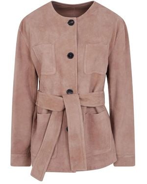 Max Mara Mst Boemia Wildlederjacke - Braun