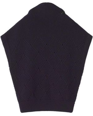 Lanvin Diamond Detail Sweater - Blau