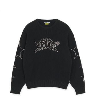 Iuter Round-Neck Knitwear - Black