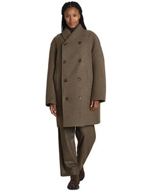 Sofie D'Hoore Double-Breasted Coats - Brown