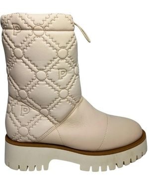 Pollini Schoenen ,Nylon Enkellaars - Naturel