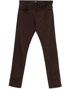 BOSS Broeken ,Bruin ,Polyester Delaware Slim-Fit Broeken