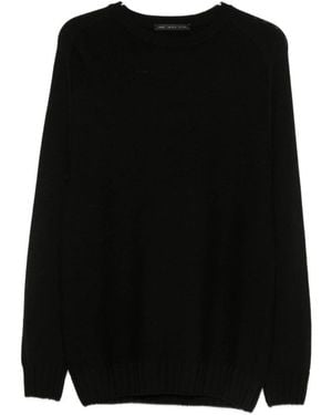 Low Brand Round-Neck Knitwear - Nero