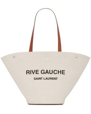 Saint Laurent Tote Bags - Natural