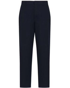 ARMANI EXCHANGE Slim-Fit Trousers - Blue