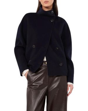 Max Mara Double-Breasted Coats - Negro