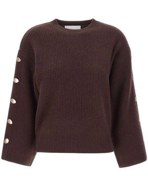 Kaos Round-Neck Knitwear - Marron