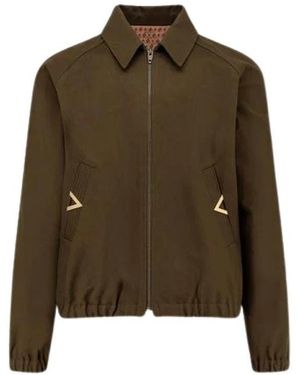 Valentino Jassen ,Groen ,Katoen V Jacket