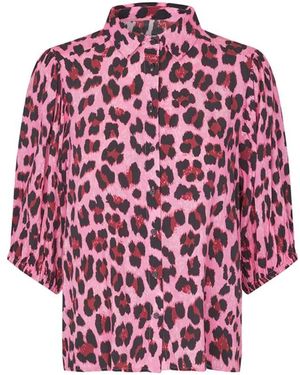 Lolly's Laundry Leopardenmuster hemd in neon - Rot