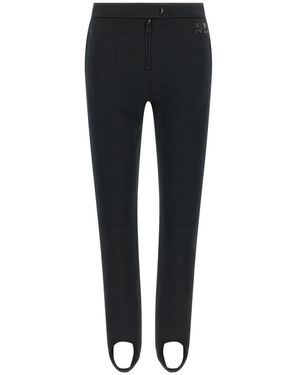 Courreges Technische Jersey Broek Met Stirrup - Zwart