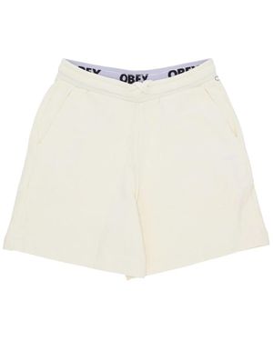 Obey Short Shorts - Blanco