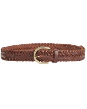 Barbour Accessoires ,Bruin ,Leer Chilton Belt