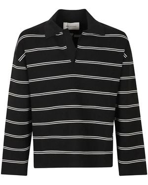 Ami Paris Tops ,Zwart ,Katoen De Coeur Polo