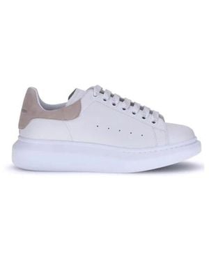 McQueen Plateausohle Ledersneakers - Weiß