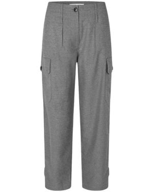 Samsøe & Samsøe Straight Trousers - Gris