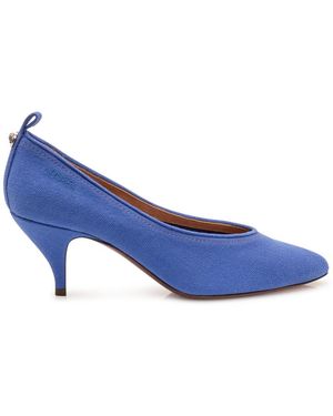 Versace Schoenen ,Blauw ,Denim Tina Denim Pumps 65 Mm