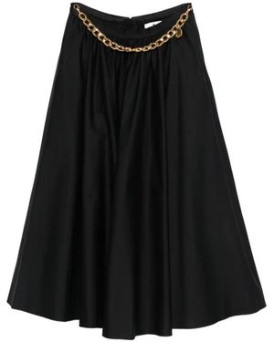 Elisabetta Franchi Midi Skirts - Black