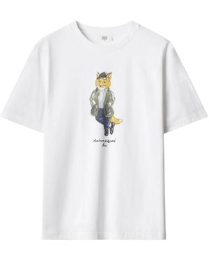 Maison Kitsuné T-Shirts - Blanco