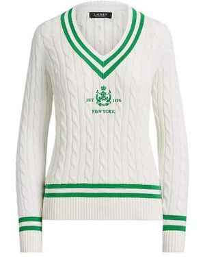 Ralph Lauren V-Neck Knitwear - Verde