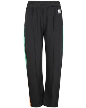 Wales Bonner Broeken ,Zwart ,Polyester Stijlvolle Urban Commune Kledingcollectie