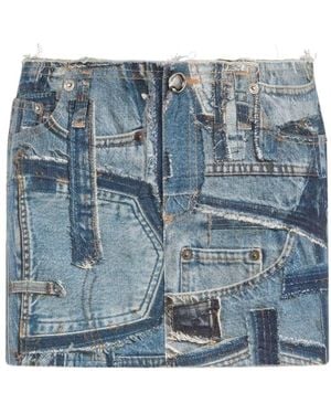 Roberto Cavalli Denim Skirts - Blue