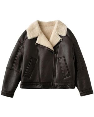 Just things we like Faux Fur & Shearling Jackets - Black
