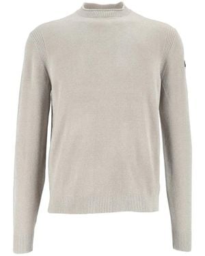 Rrd Samt-Rundstrickpullover - Grau