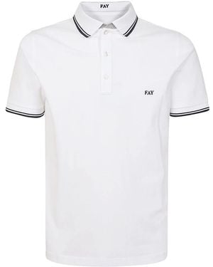 Fay Polo Shirts - White