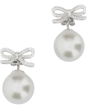 Self-Portrait Earrings - White
