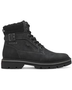 S.oliver Lace-Up Boots - Black