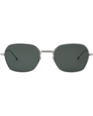 Thom Browne Accessoires ,Grijs ,Rechthoekige Zonnebril