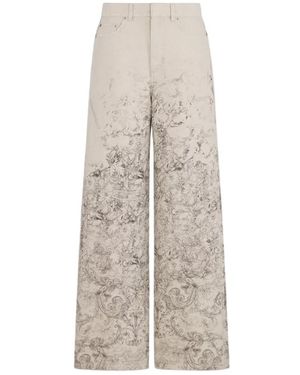 Dior Wide Trousers - Neutro