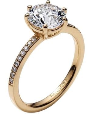 PANDORA Kroon Shine Ring Met Heldere Zirkonia - Metallic