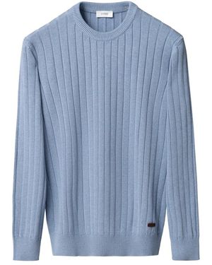 Eton Round-Neck Knitwear - Blue