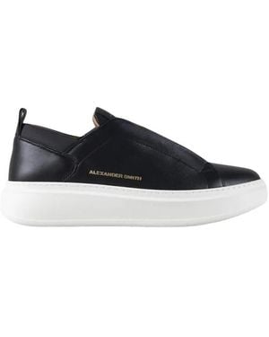 Alexander Smith Wembley Slip-On Herren Aus Weichem Schwarzem Leder