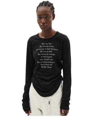 Ann Demeulemeester Long Sleeve Tops - Nero