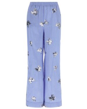Le twins Wide Trousers - Bleu
